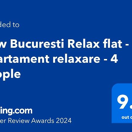 New Bucuresti Relax Flat - Apartament Relaxare - 4 People Apartman Kültér fotó